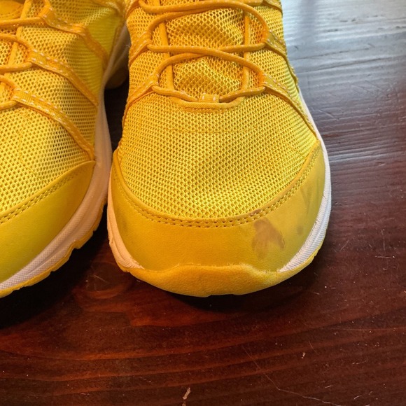 Lands' End Water Sport Sneaker Women 11B Yellow Upper Mesh Athletic Lace Up 1374 - Picture 4 of 16